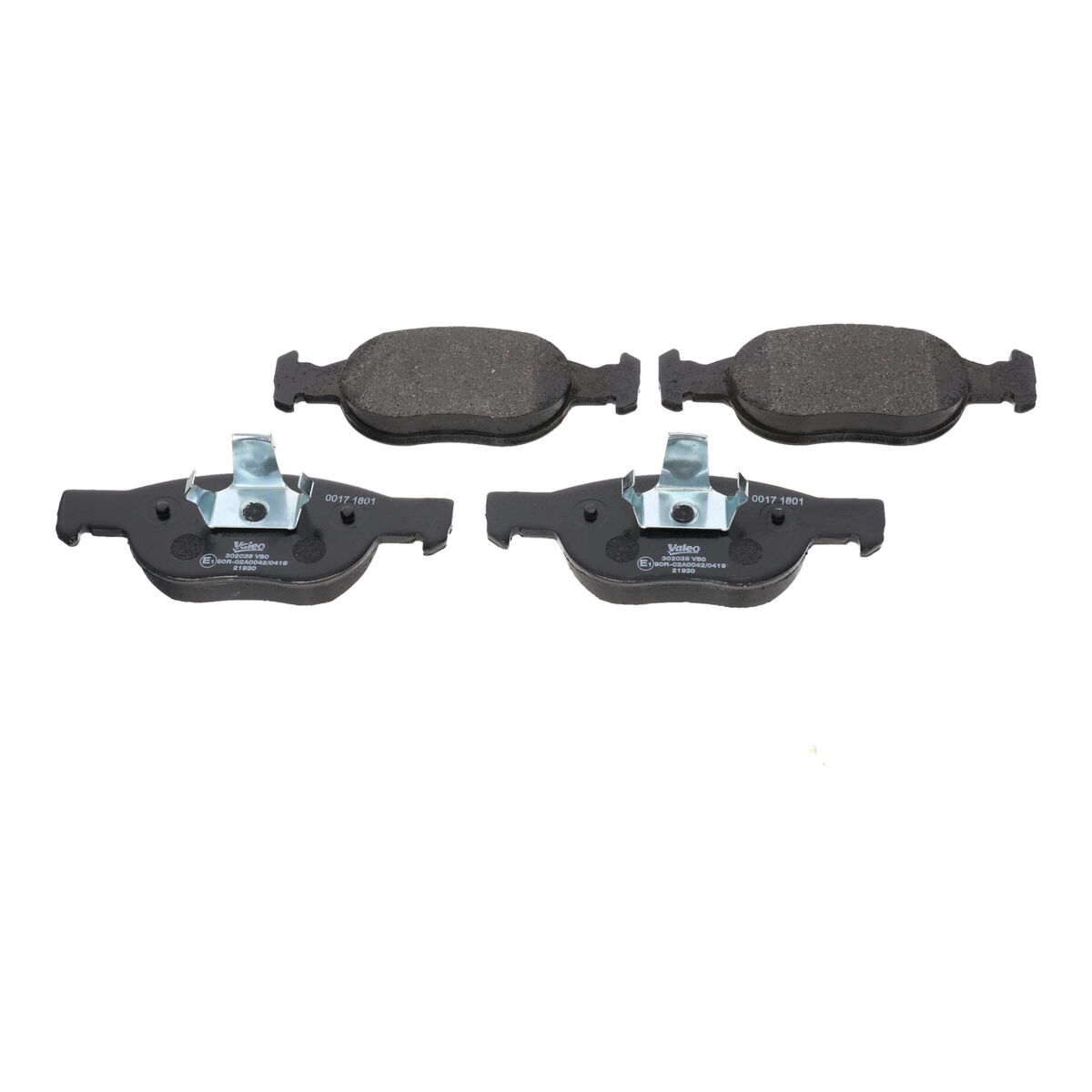 Комплект тормозных колодок, дисковый тормоз - 302038 VALEO